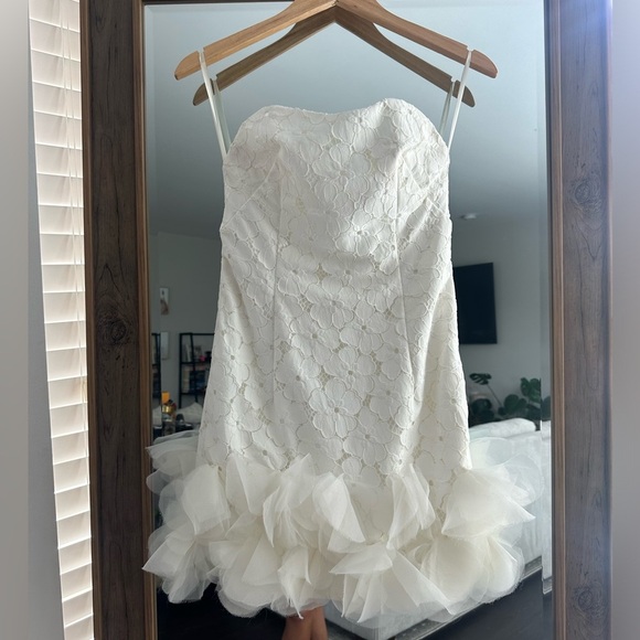 Blush By JM Strapless Lace Dress - Picture 1 of 9